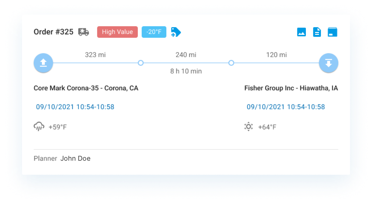 Dispatch board screenshot