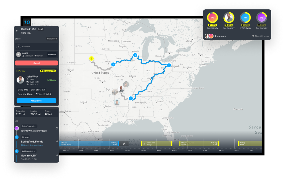 Map planning screenshot
